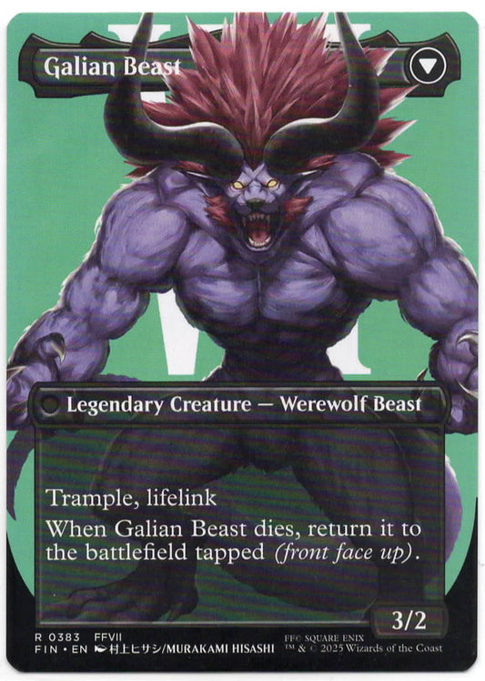 Magic the Gathering - Vincent Valentine Borderless - RARE - Final Fantasy - #383 - Near Mint