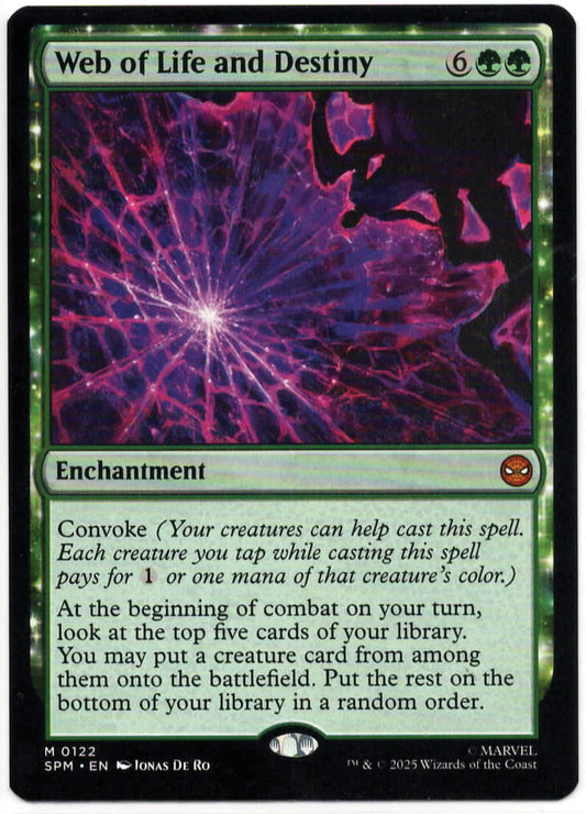 Magic the Gathering - Web of Life and Destiny - 122 - MYTHIC - Spider-Man - Mint