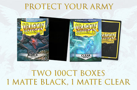 Magic the Gathering - BLACK FRIDAY SALE! - PROTECT YOUR ARMY - TWO 100CT DRAGON SHIELD SLEEVE BOXES