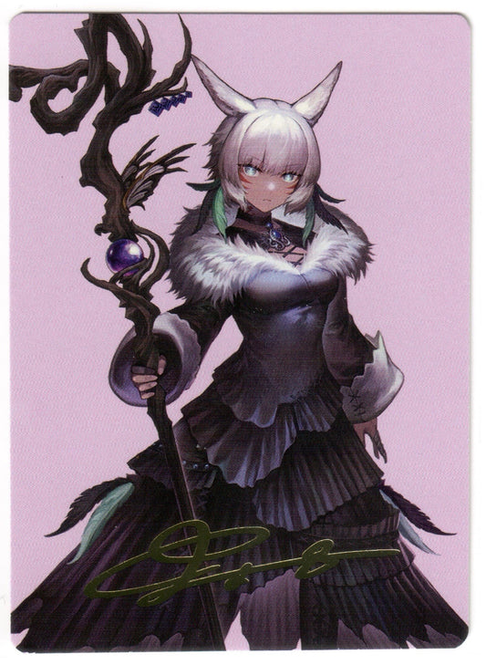 Magic the Gathering - Y’shtola, Night’s Blessed Art Series (53) Gold-Stamped Signature - Final Fantasy - Mint