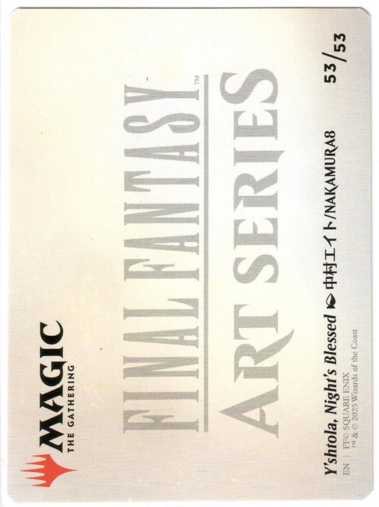 Magic the Gathering - Y’shtola, Night’s Blessed Art Series (53) Gold-Stamped Signature - Final Fantasy - Mint