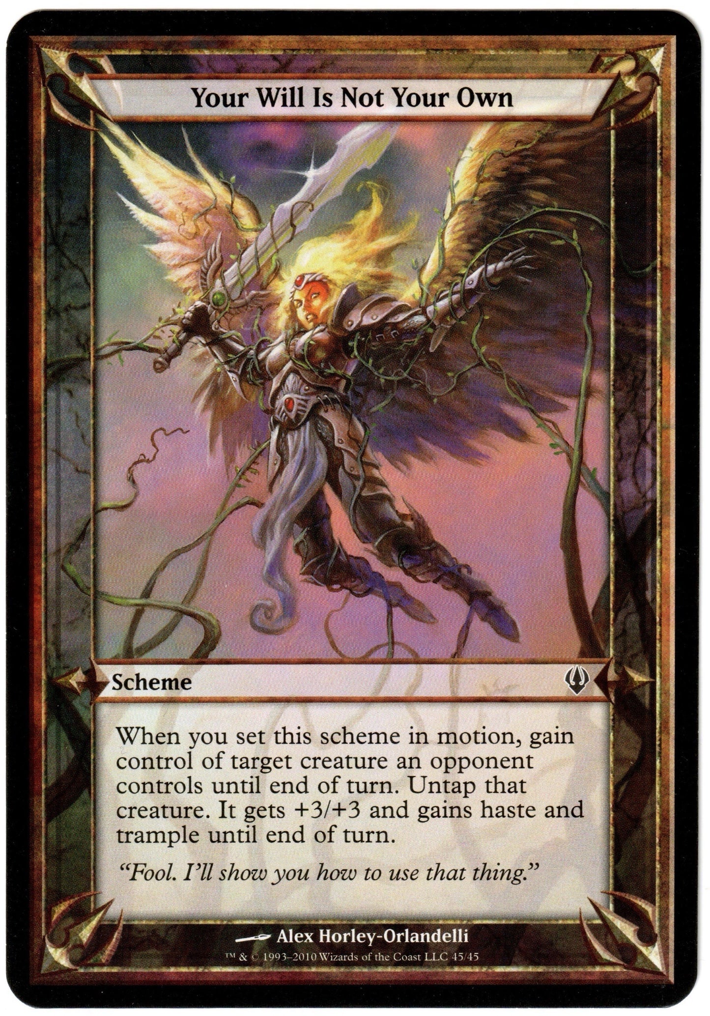 Magic the Gathering - Your Will Is Not Your Own (Oversized) - Archenemy - LP+/NM-