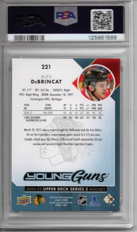 NHL - 2024 Upper Deck Young Guns Renewed - Alex DeBrincat - #221 - MINT - PSA 9