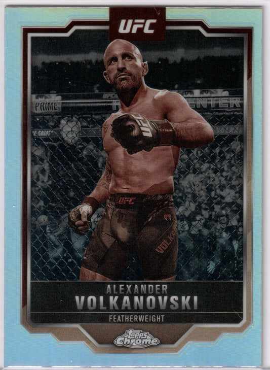UFC - 2025 Topps Chrome - Alexander Volkanovski - SEPIA REFRACTOR - #18 - NM
