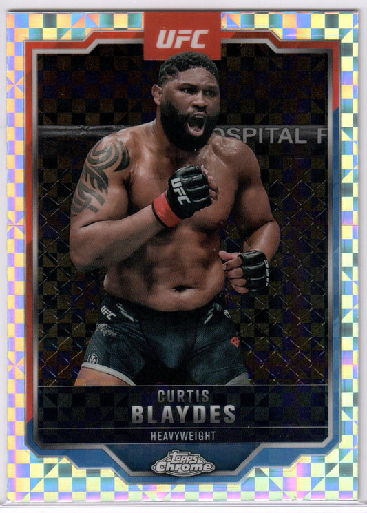 UFC - 2025 Topps Chrome - Curtis Blaydes - X-FRACTOR - #31 - NM