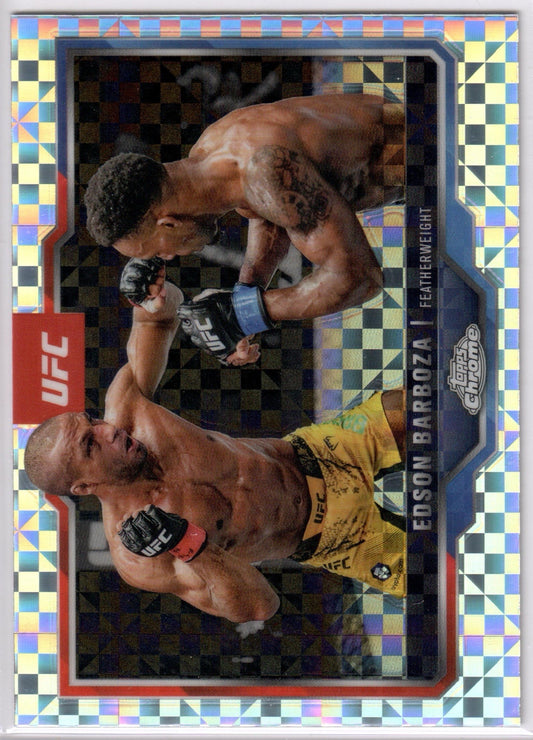 UFC - 2025 Topps Chrome - Edson Barboza - X-FRACTOR - #117 - NM
