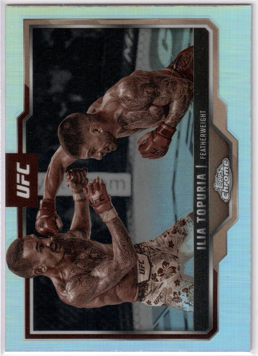UFC - 2025 Topps Chrome - Ilia Topuria - SEPIA REFRACTOR - #43 - NM