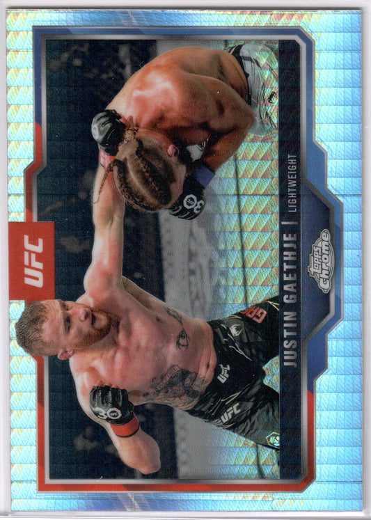 UFC - 2025 Topps Chrome - Justin Gaethje - PRISM REFRACTOR - #138 - NM