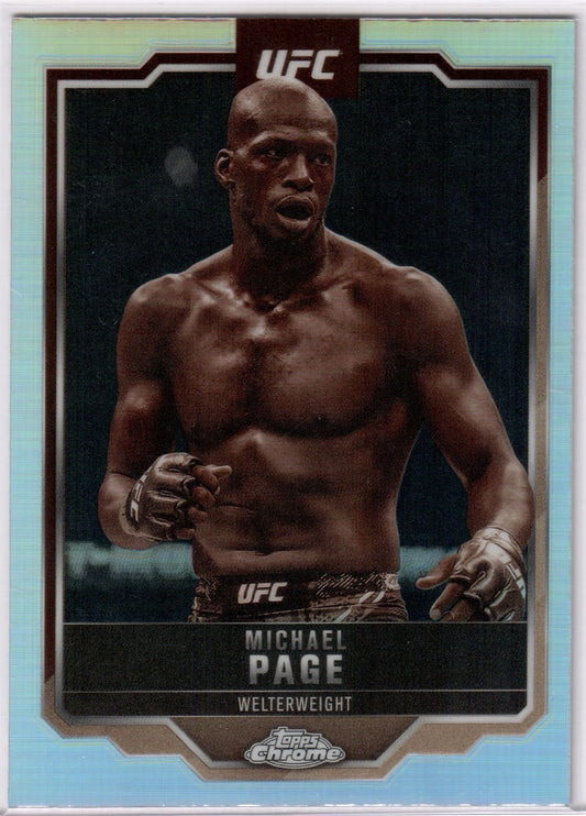 UFC - 2025 Topps Chrome - Michael Page - SEPIA REFRACTOR - #167 - NM