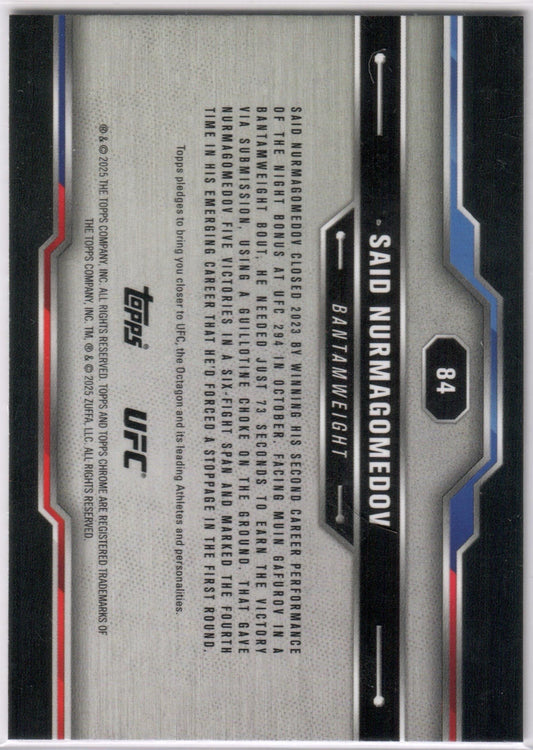 UFC - 2025 Topps Chrome - Said Nurmagomedov - SEPIA REFRACTOR - #84 - NM