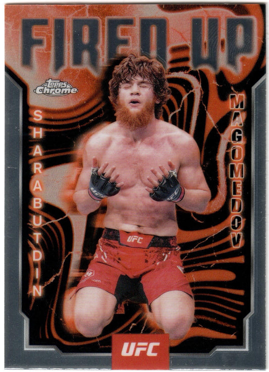 UFC - 2025 Topps Chrome - Sharabutdin Magomedov - FIRED UP - #FUP-14 - NM