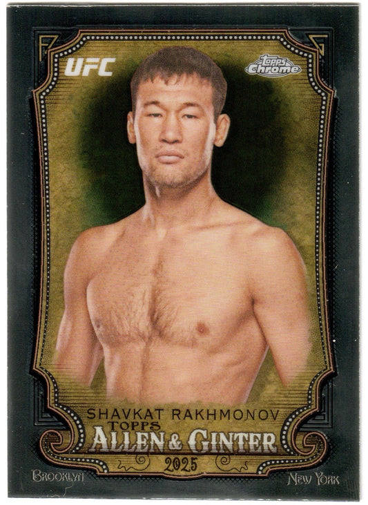 UFC - 2025 Topps Chrome - Shavkat Rakhmonov - Allen & Ginter - #AAG-7 - NM