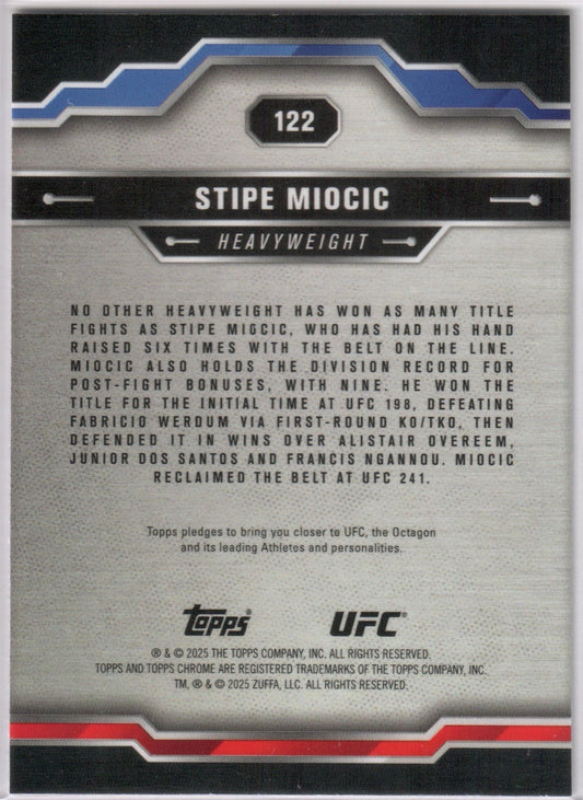 UFC - 2025 Topps Chrome - Stipe Miocic - #122 - NM