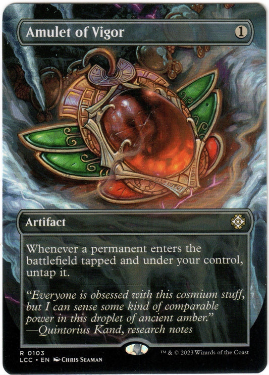 Magic the Gathering - Amulet of Vigor Borderless - RARE - LCC - Mint