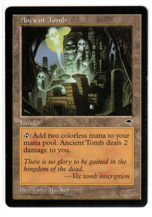 Magic the Gathering - Ancient Tomb - RARE - Tempest - Lightly Played/Near Mint