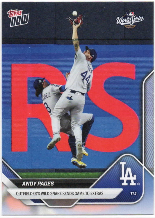 MLB - 2025 Topps NOW - Andy Pages - 11/01/2025 - 923 - Mint