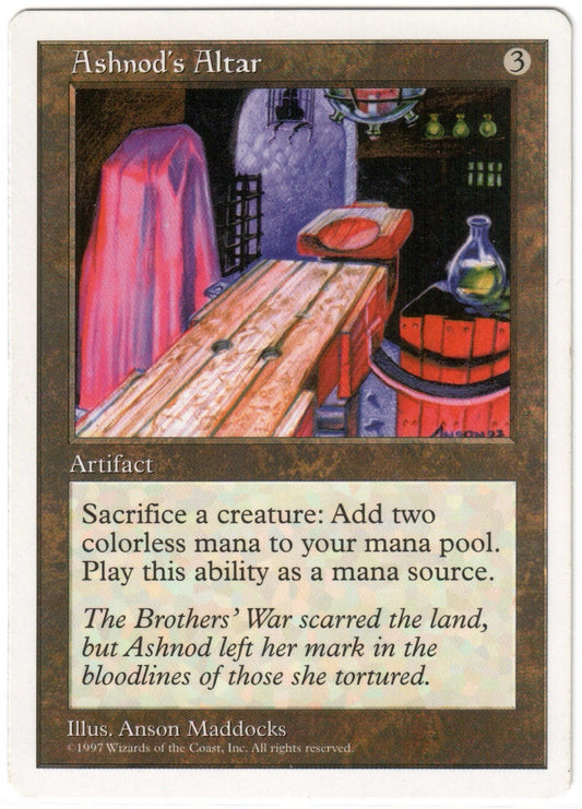 Magic the Gathering - Ashnod's Altar - Fifth Edition - Lightly Played