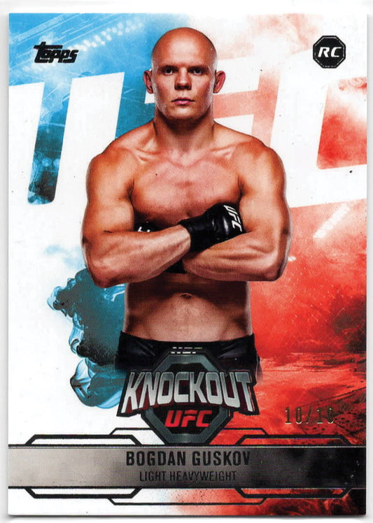 UFC - 2025 Topps Knockout - Bogdan Guskov - SERIALIZED ROOKIE CARD - 10/10 - #39 - NM