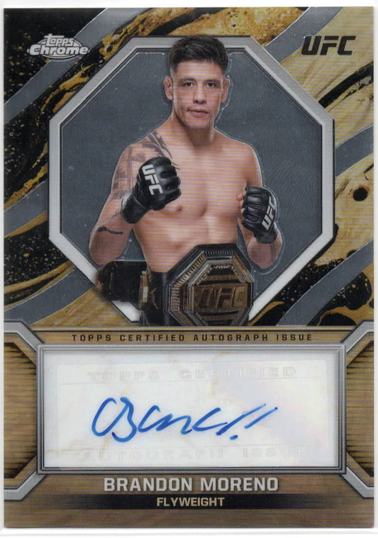 UFC - 2024 Topps Chrome - Brandon Moreno AUTOGRAPHED - #MOC-BMO - NM/M