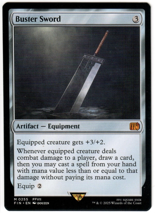 Magic the Gathering - Buster Sword - MYTHIC - Final Fantasy - Mint
