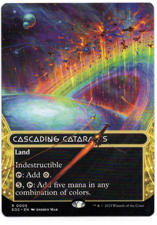 Magic the Gathering - Cascading Cataracts Borderless - RARE - Edge of Eternities - Mint