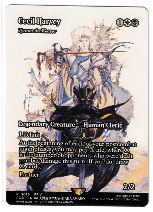Magic the Gathering - Cecil Harvey: Tymna the Weaver Showcase - RARE - Final Fantasy - Mint