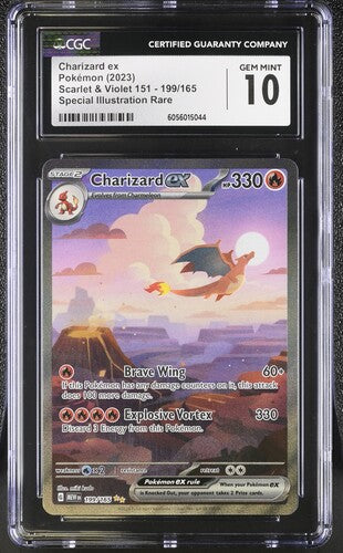Pokemon TCG - Charizard ex Special Illustration Rare - SV 151 - #199/165 - GEM MINT - CGC 10