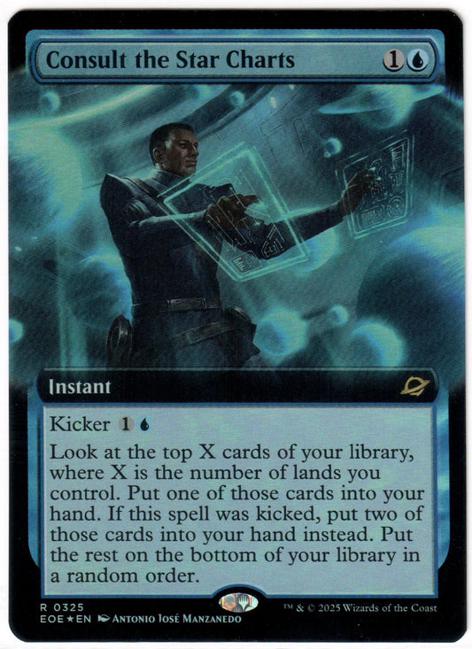 Magic the Gathering - Consult the Star Charts Extended Art Foil - RARE - Edge of Eternities - Mint