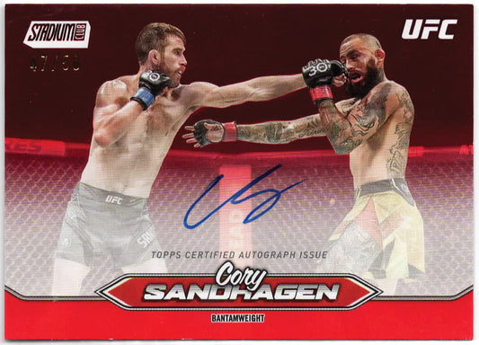 UFC - 2025 Stadium Club - Cory Sandhagen - Red Chrome SERIALIZED AUTO - #BCA-CSA - Mint