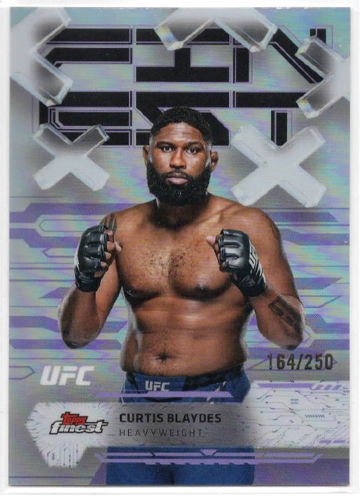 UFC - 2025 Topps Finest - Curtis Blaydes - Serialized Purple Refractor - 164/250 - #65 - Mint