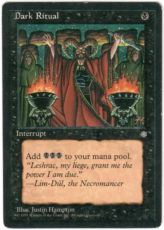 Magic the Gathering - Dark Ritual - Ice Age - MP+/LP-