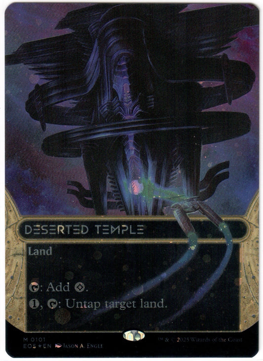 Magic the Gathering - Deserted Temple Borderless Galaxy Foil - MYTHIC - Edge of Eternities - Mint