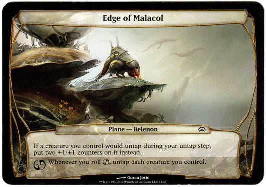 Magic the Gathering - Edge of Malacol (Oversized) - Planechase 2012 - Lightly Played
