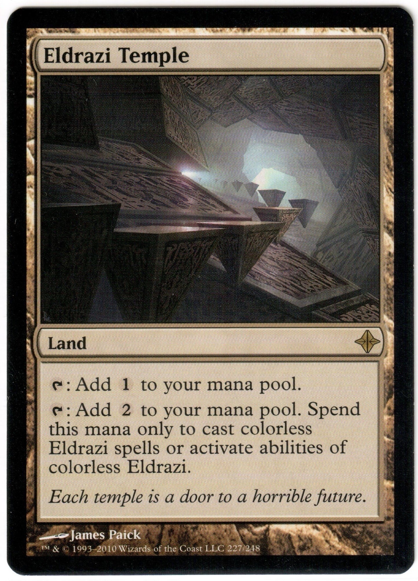 Magic the Gathering - Eldrazi Temple - RARE - Rise of the Eldrazi - NM