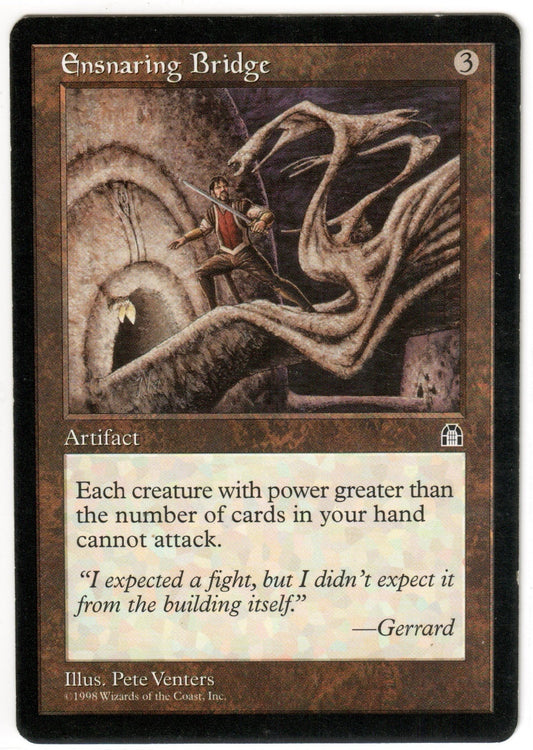 Magic the Gathering - Ensnaring Bridge - RARE - Stronghold - Lightly Played