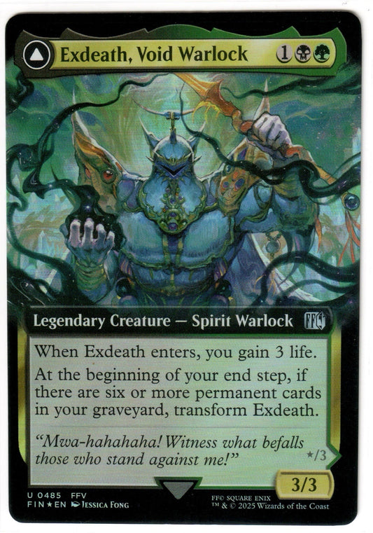 Magic the Gathering - Exdeath, Void Warlock Extended Art FOIL - Final Fantasy - Mint