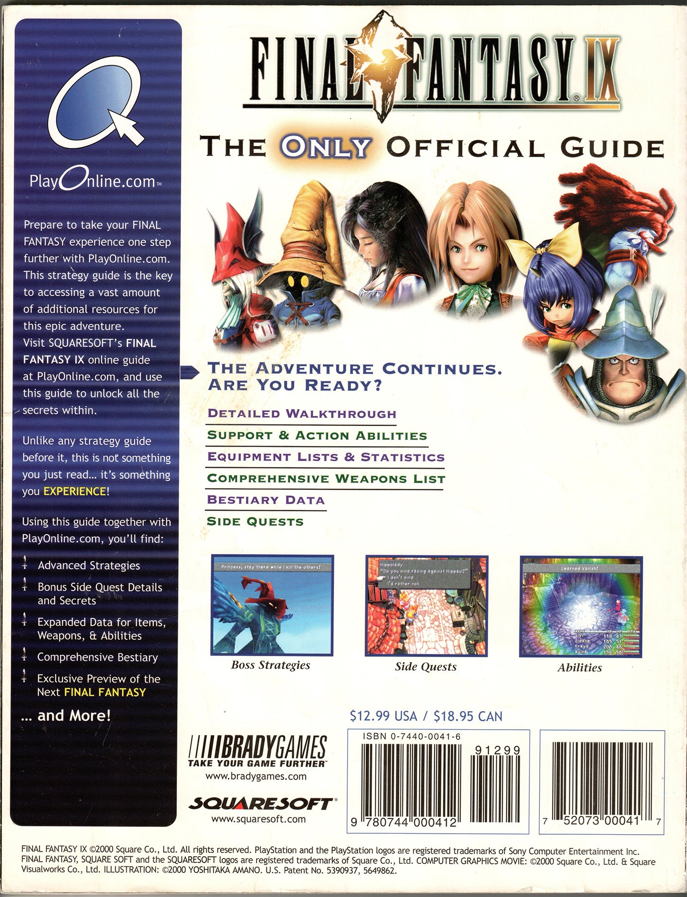 Brady Games - Final Fantasy IX Official Strategy Guide - 2000 - Good Condition