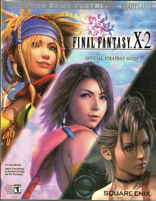 Brady Games - Final Fantasy X-2 Official Strategy Guide with Poster - 2003 - Very Good Condition