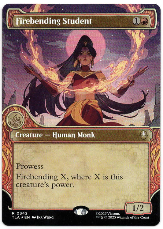 Magic the Gathering - Firebending Student Showcase FOIL - 342 - RARE - Avatar TLA - Mint