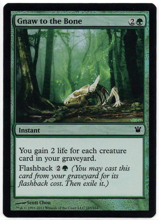Magic the Gathering - Gnaw to the Bone FOIL - 183 - Common - Innistrad - LP+/NM-