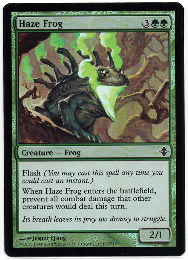 Magic the Gathering - Haze Frog FOIL - 187 - Common - Rise of the Eldrazi - NM