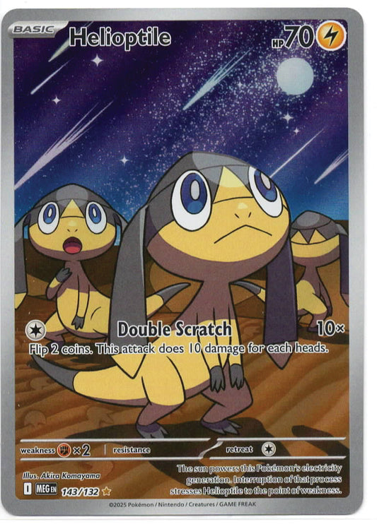 Pokemon TCG - Helioptile - 143/132 - ME01: Mega Evolution - Illustration Rare - Mint