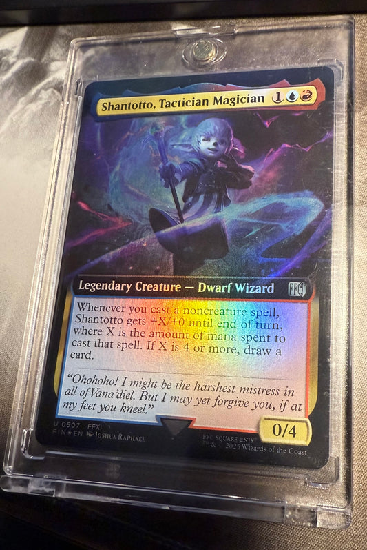 Magic the Gathering - Shantotto, Tactician Magician Extended Art FOIL - Final Fantasy - Mint