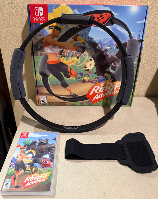 Nintendo Switch - Nintendo Ring Fit Adventure - Game, Ring, and Strap - Original Box - Like New