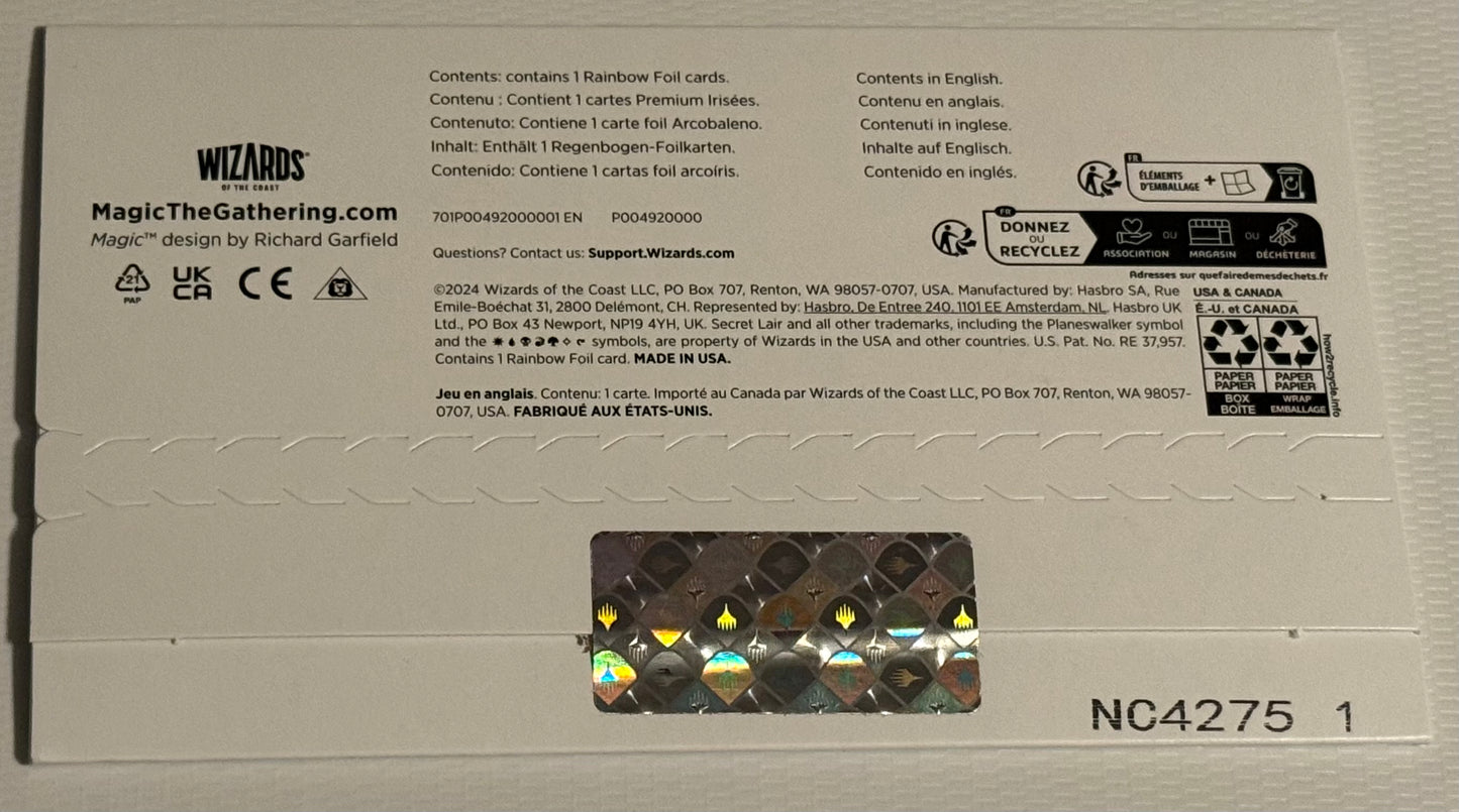 MTG - Secret Lair Drop Series - Cryptic Command Rainbow Foil PROMO - New/Sealed