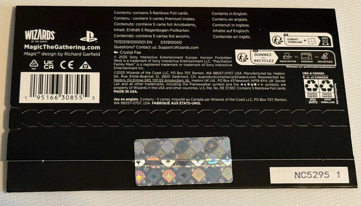 Secret Lair x Horizon: Into the Forbidden West Rainbow Foil Set - New/Sealed