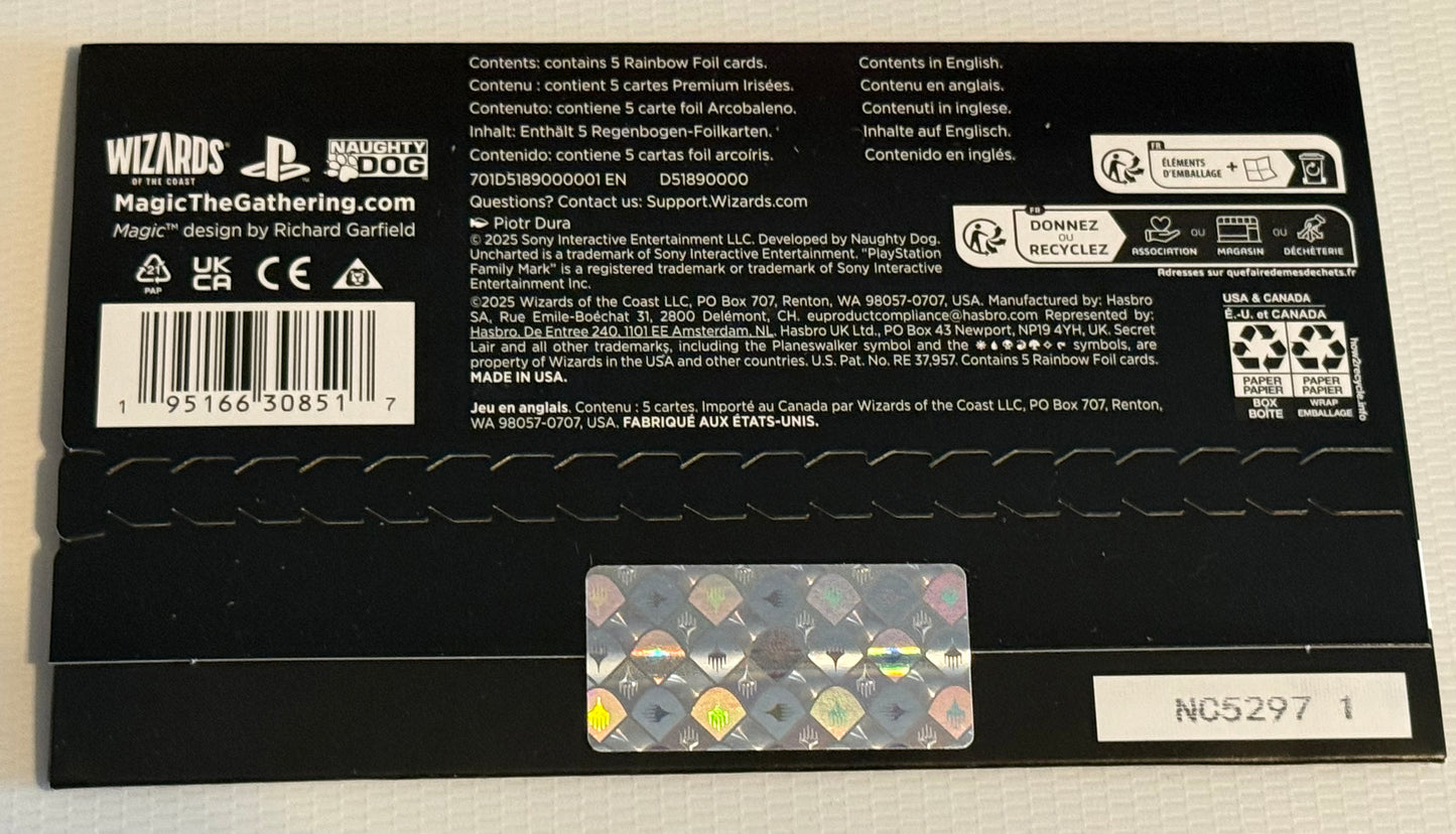 Secret Lair x Uncharted Rainbow Foil Set - New/Sealed