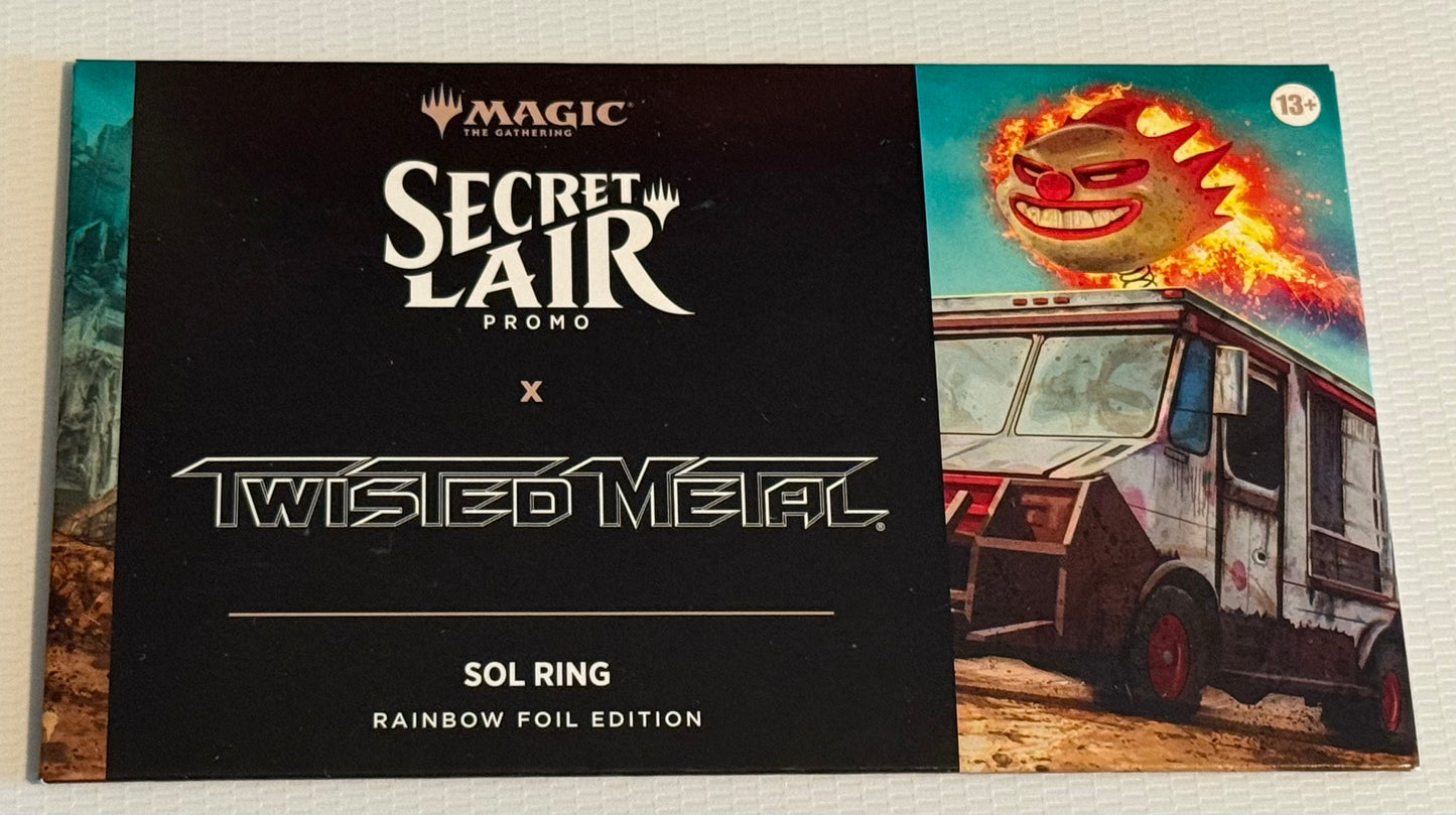 Secret Lair x Twisted Metal Sol Ring Rainbow Foil - PROMO - New/Sealed