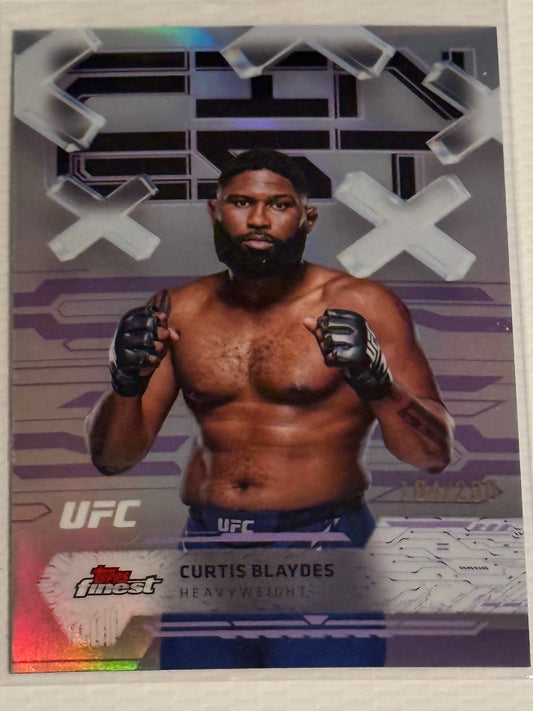 UFC - 2025 Topps Finest - Curtis Blaydes - Serialized Purple Refractor - 164/250 - #65 - Mint