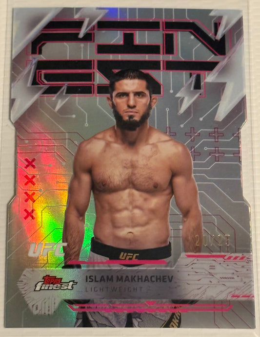 UFC - 2025 Topps Finest - Islam Makhachev - Serialized Die-Cut - 20/25 - #287 - Mint